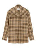 AMI Paris Lumberjack checked wool shirt - Brown