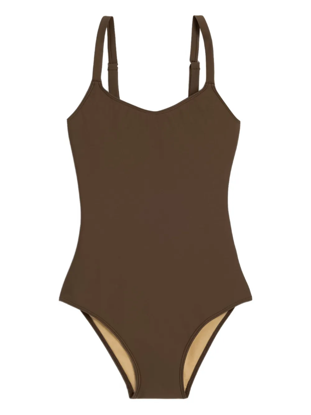 AMI Paris maillot de bain à encolure arrondie | marron | Image 1