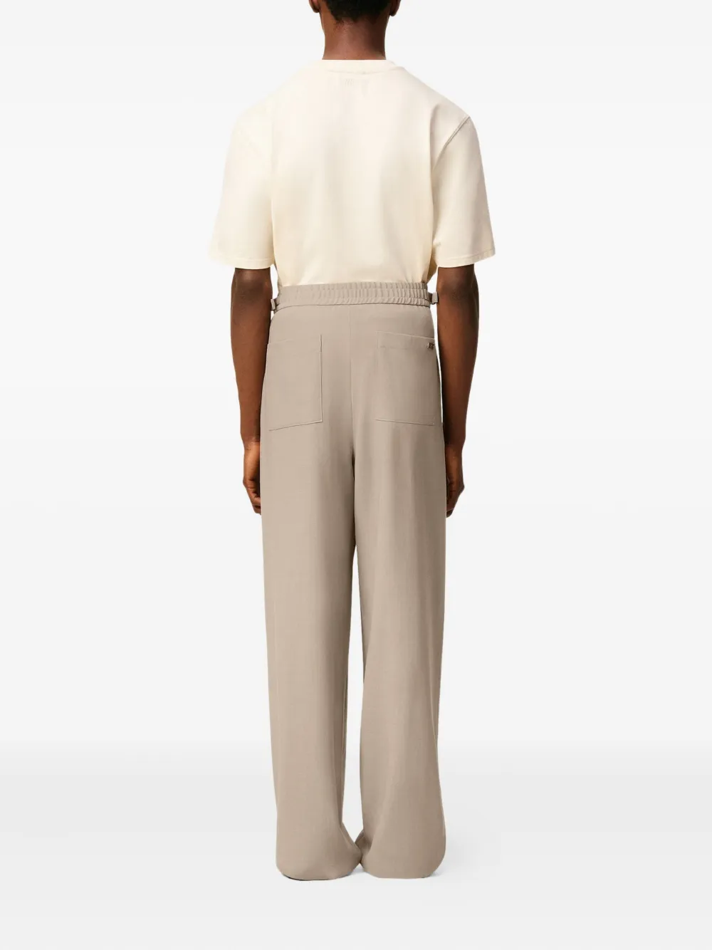 AMI Paris Elastische broek Beige