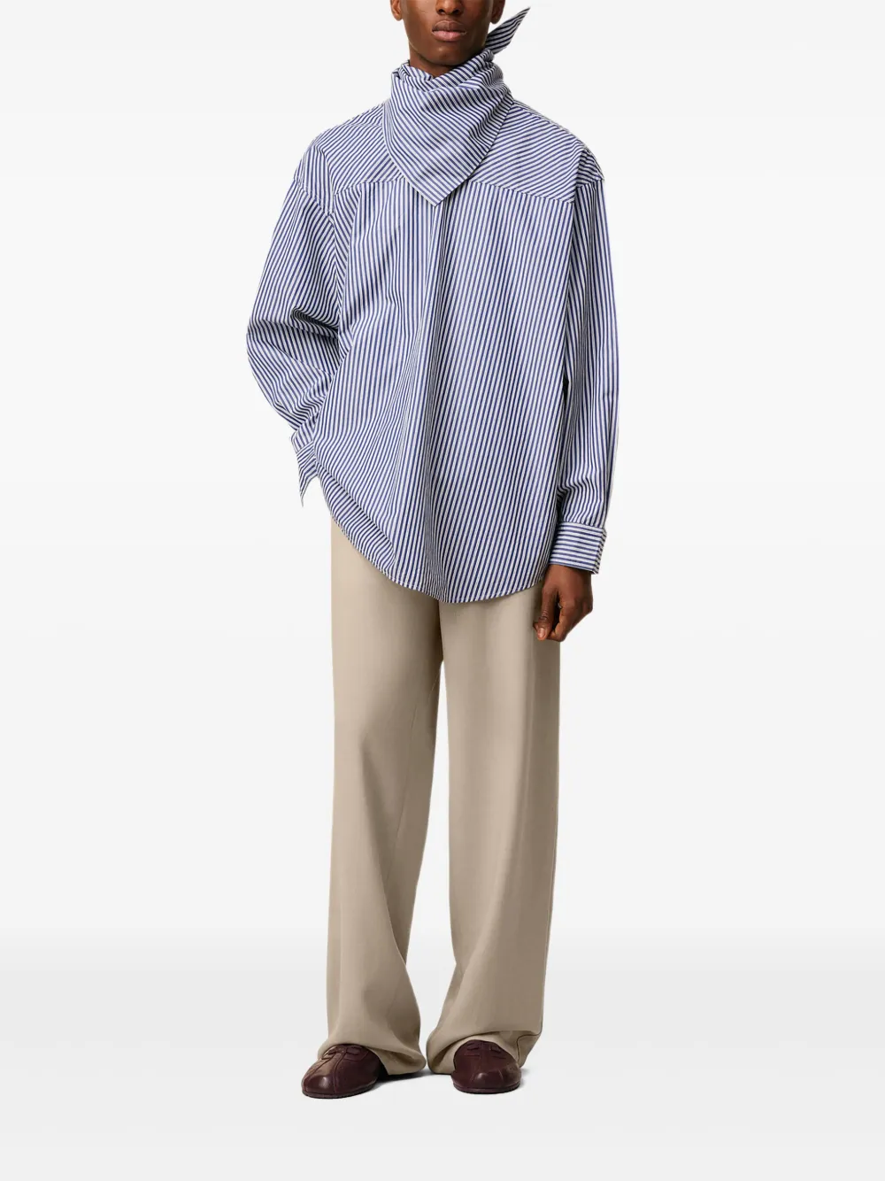 AMI Paris Elastische broek Beige