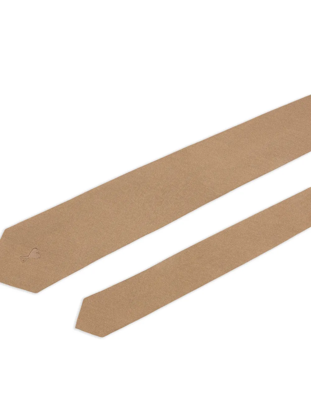 AMI Paris Ami de Coeur zijden stropdas - Bruin