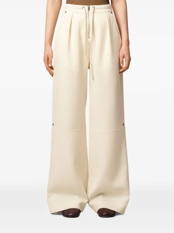 AMI Paris Wool Zipped Trousers | Neutrals | FARFETCH