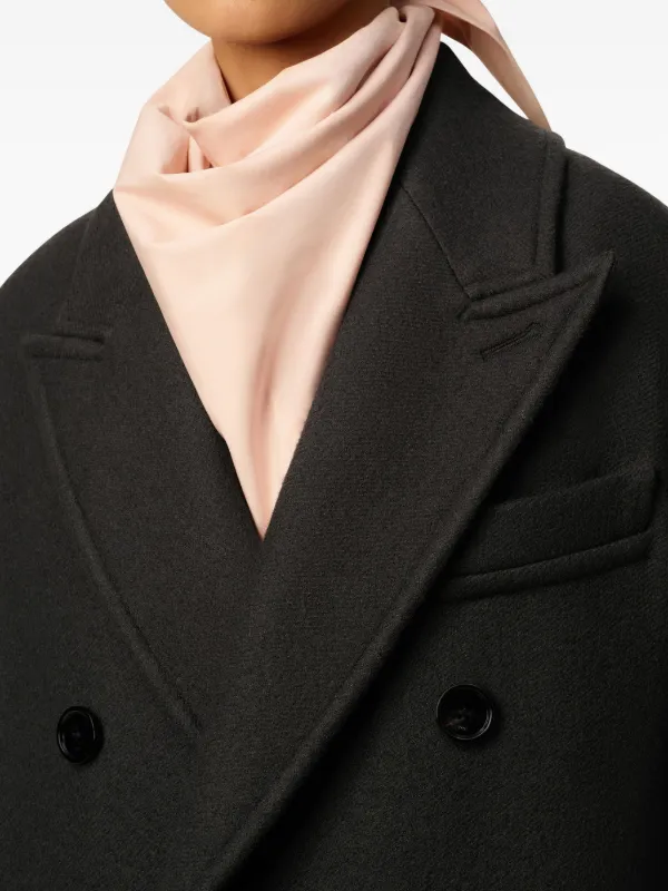 AMI Paris ダブルコート | ブラック | FARFETCH JP