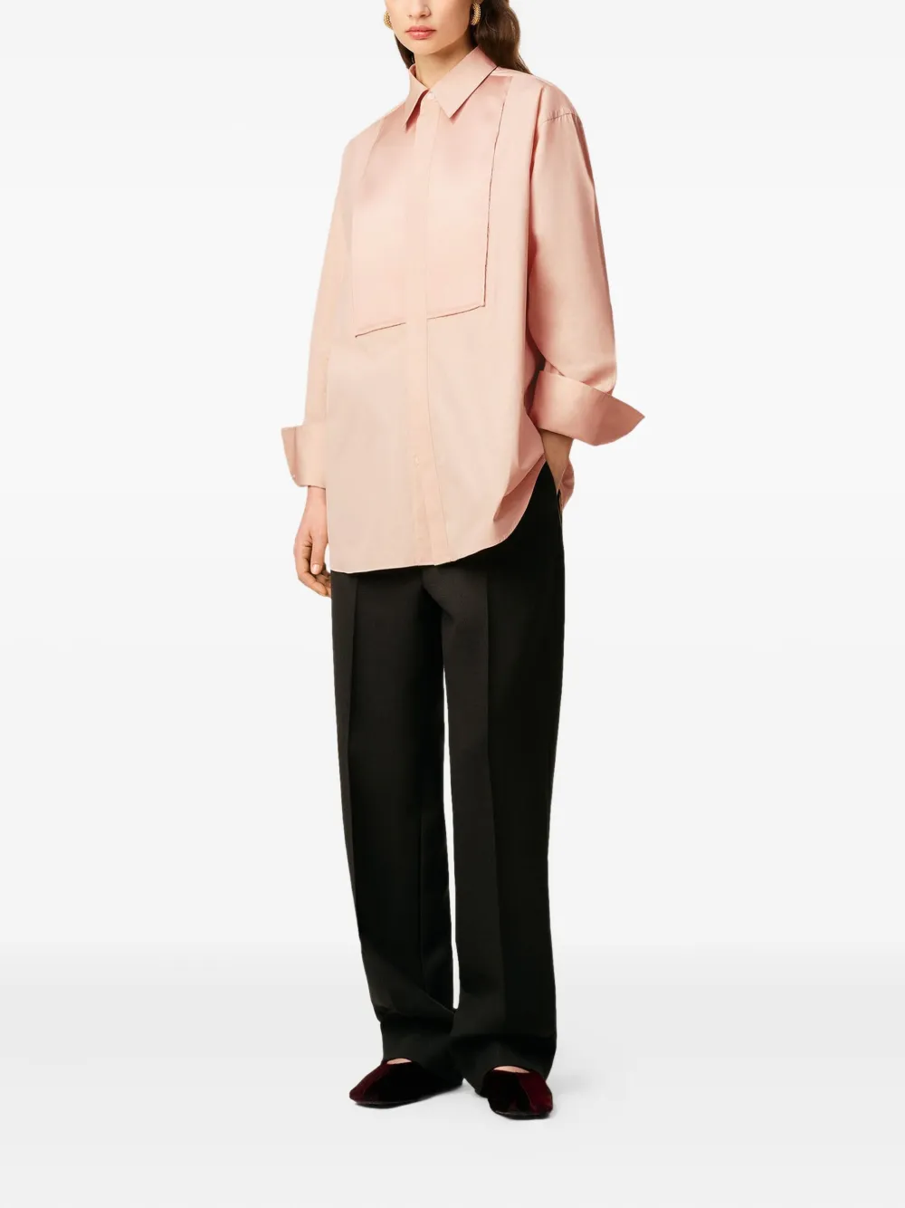 AMI Paris Oversized katoenen shirt Roze