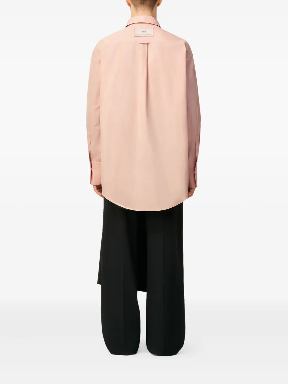 AMI Paris Oversized katoenen shirt Roze