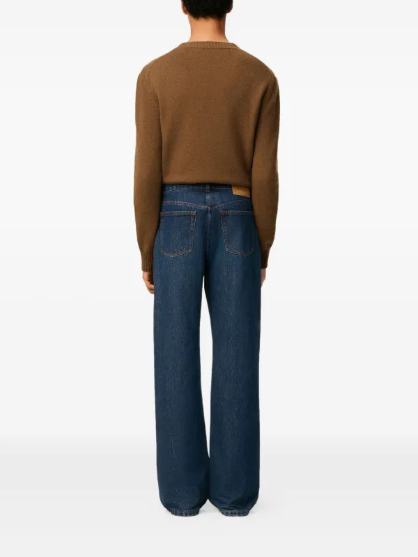 AMI Paris コットン ルーズフィット ジーンズ | ブルー | FARFETCH JP
