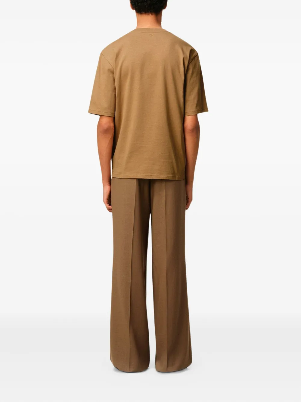 AMI Paris Shirt met motief Bruin