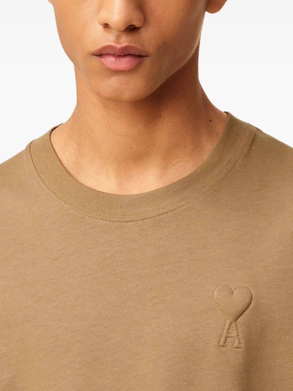 AMI Paris Shirt met motief Bruin