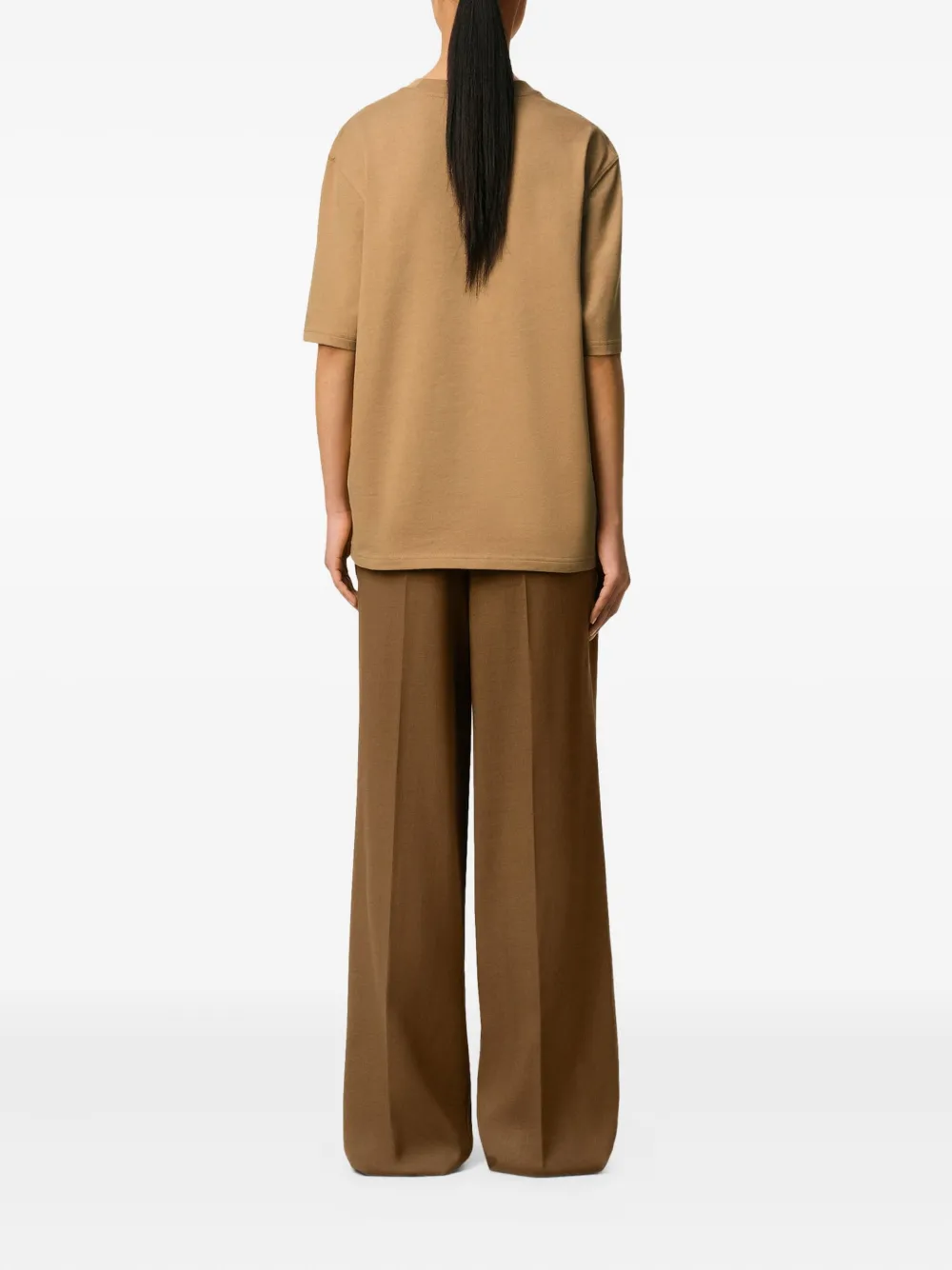 AMI Paris Shirt met motief Bruin