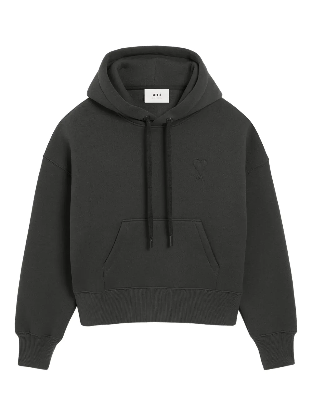 AMI Paris Hoodie met logo 020 ANTHRACITE