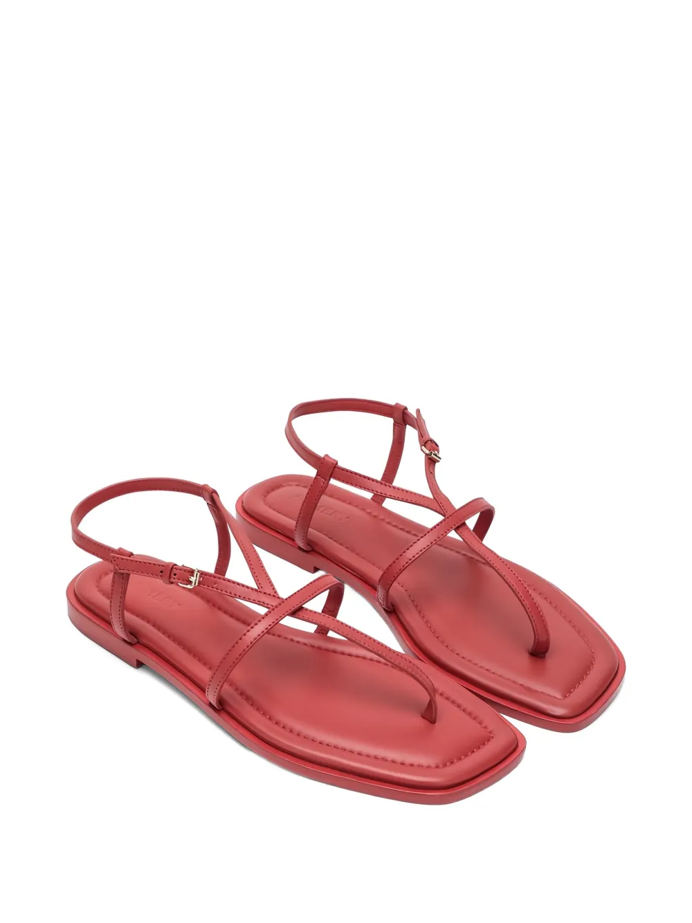 A.EMERY leather flat sandals Red