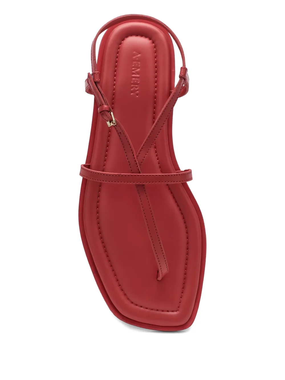 A.EMERY leather flat sandals Red