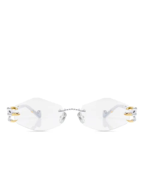 ANNA-KARIN KARLSSON Claw triangle glasses