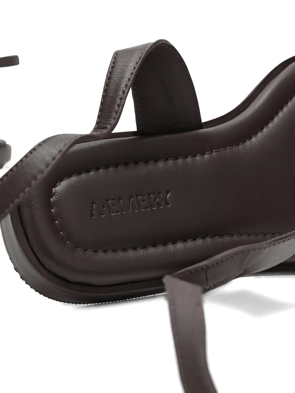 A.EMERY leather flat sandals Brown