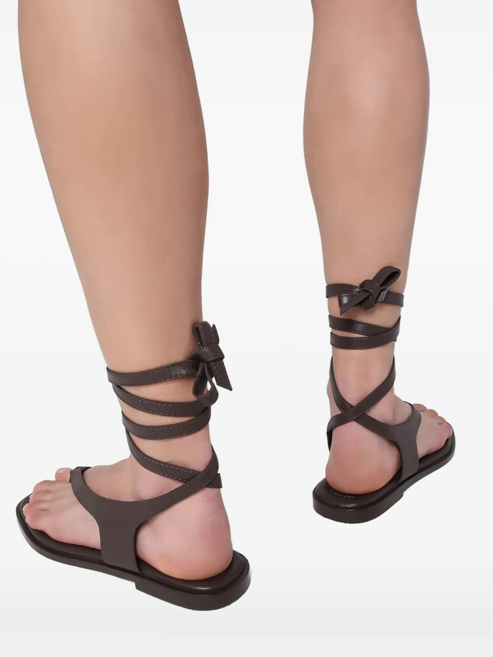 A.EMERY leather flat sandals Brown