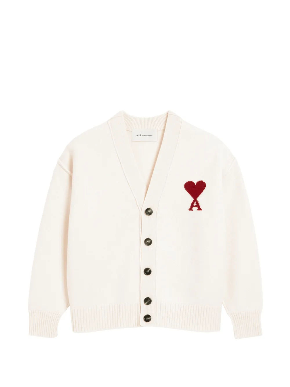 AMI Paris Ami de Coeur wool cardigan - Toni neutri