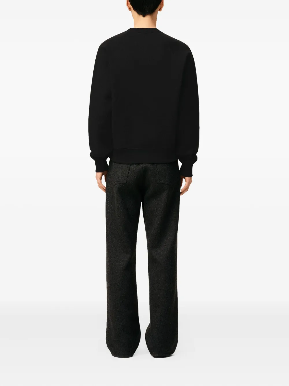 AMI Paris Sweater met logo Zwart