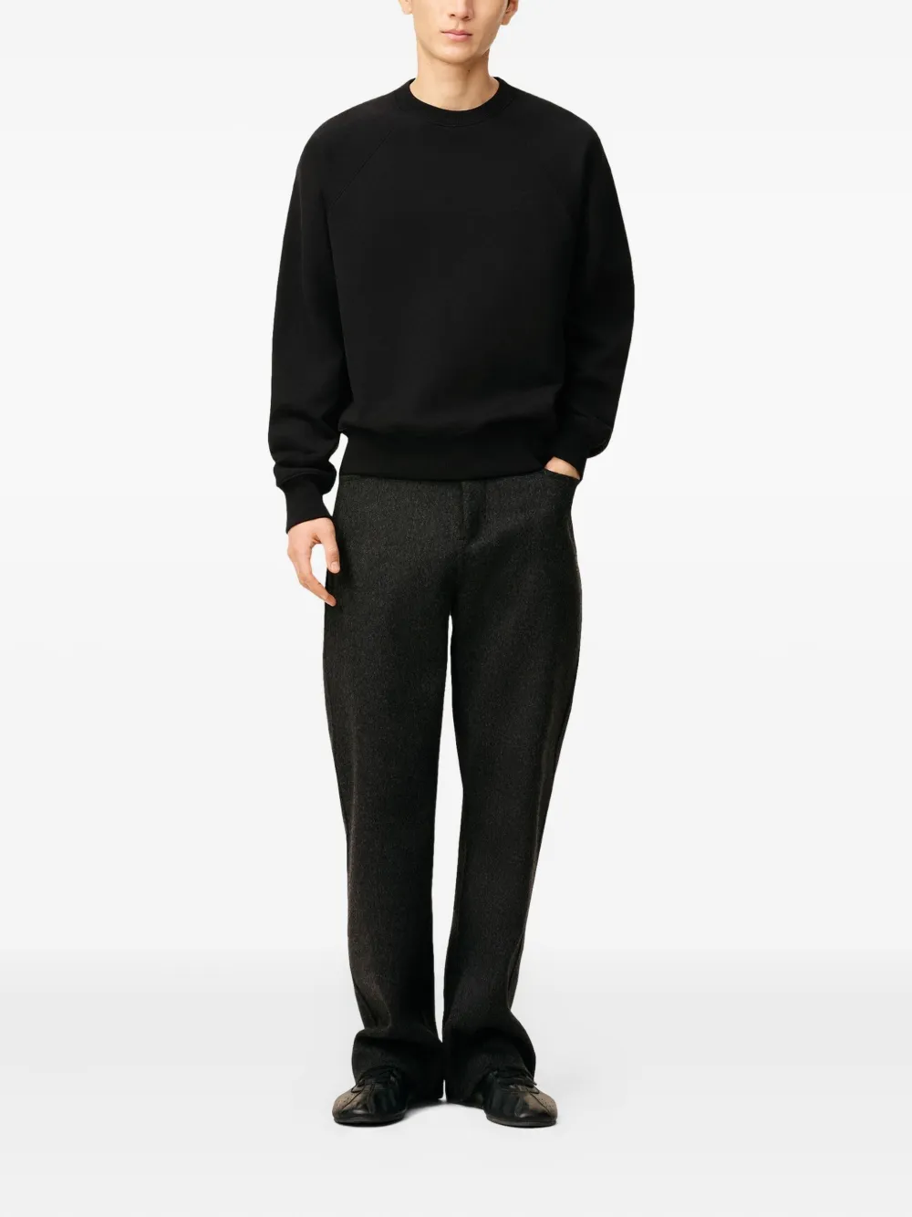 AMI Paris Sweater met logo Zwart