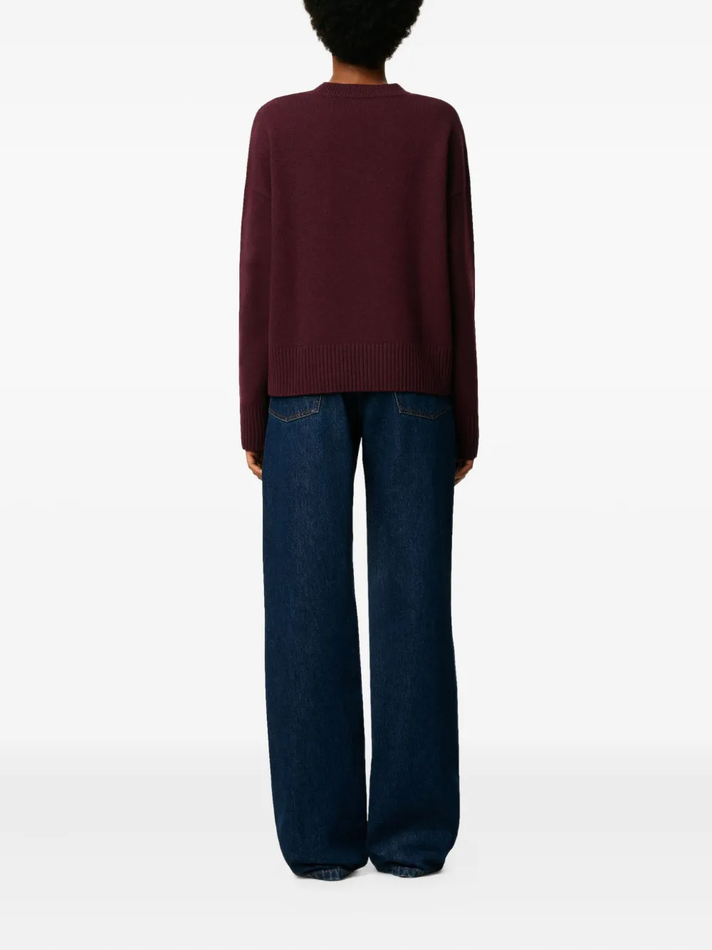 AMI Paris Ami de Coeur trui met V-hals Rood
