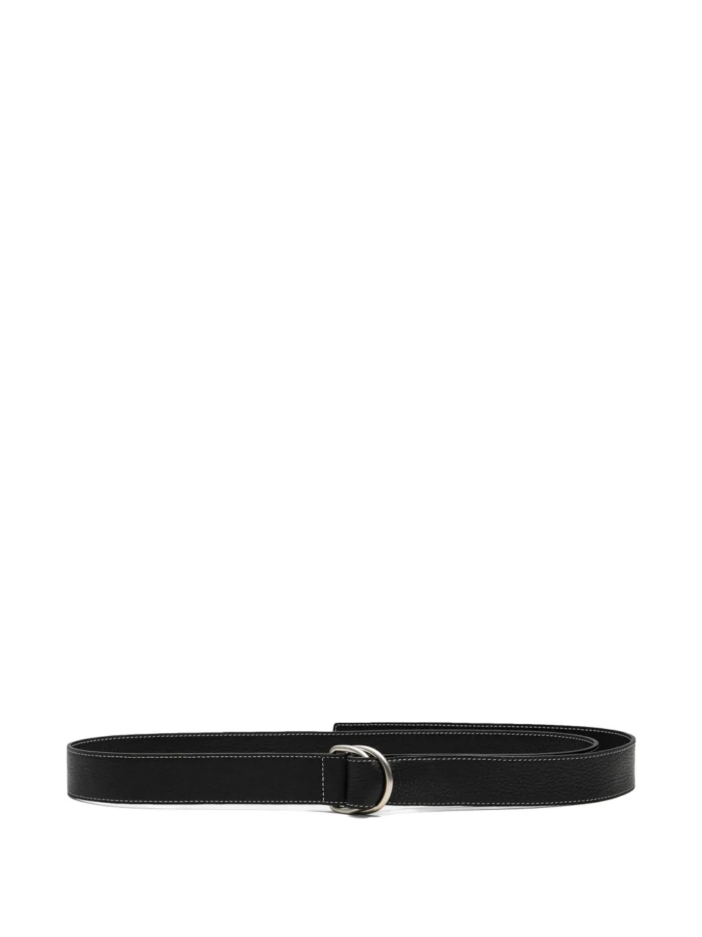 AMI Paris ^ leren riem Zwart
