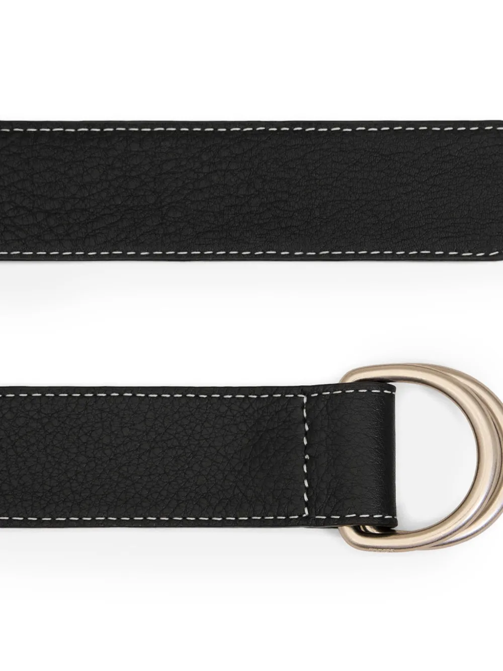 AMI Paris ^ leren riem - Zwart