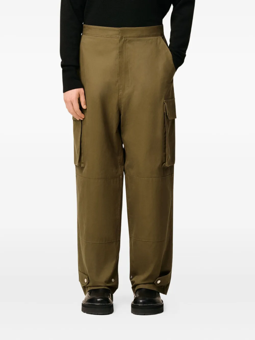 AMI Paris Broek met cargo zak Groen