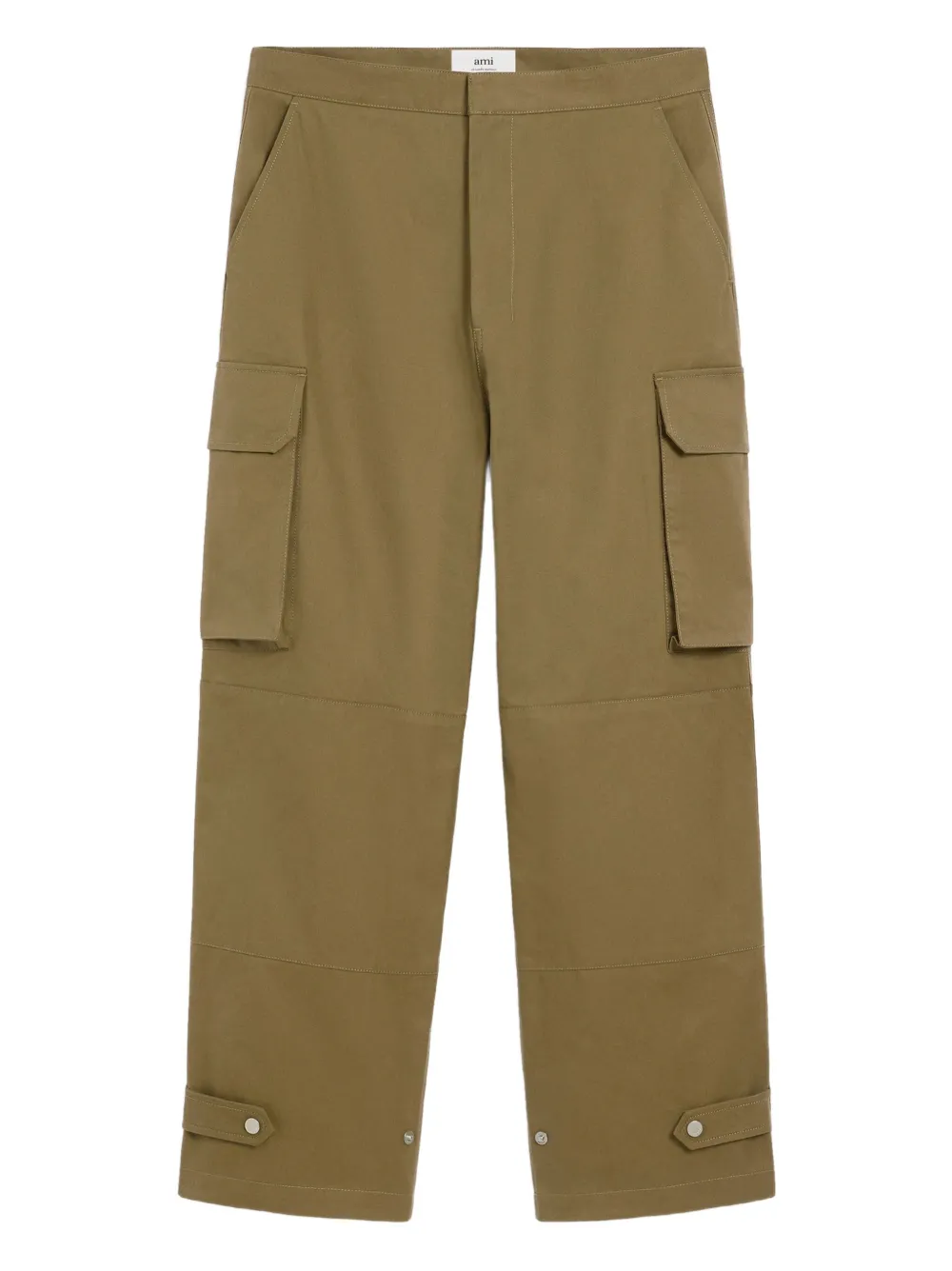AMI Paris Broek met cargo zak Groen