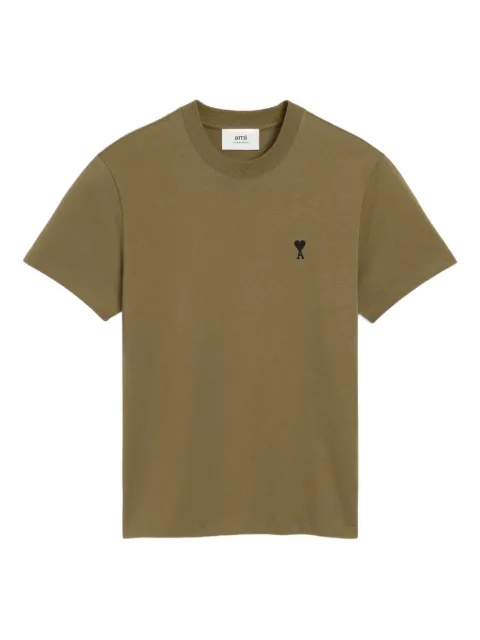 AMI Paris Ami de Coeur-embroidered T-shirt