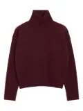 AMI Paris Ami de Coeur funnel neck sweater - Brown
