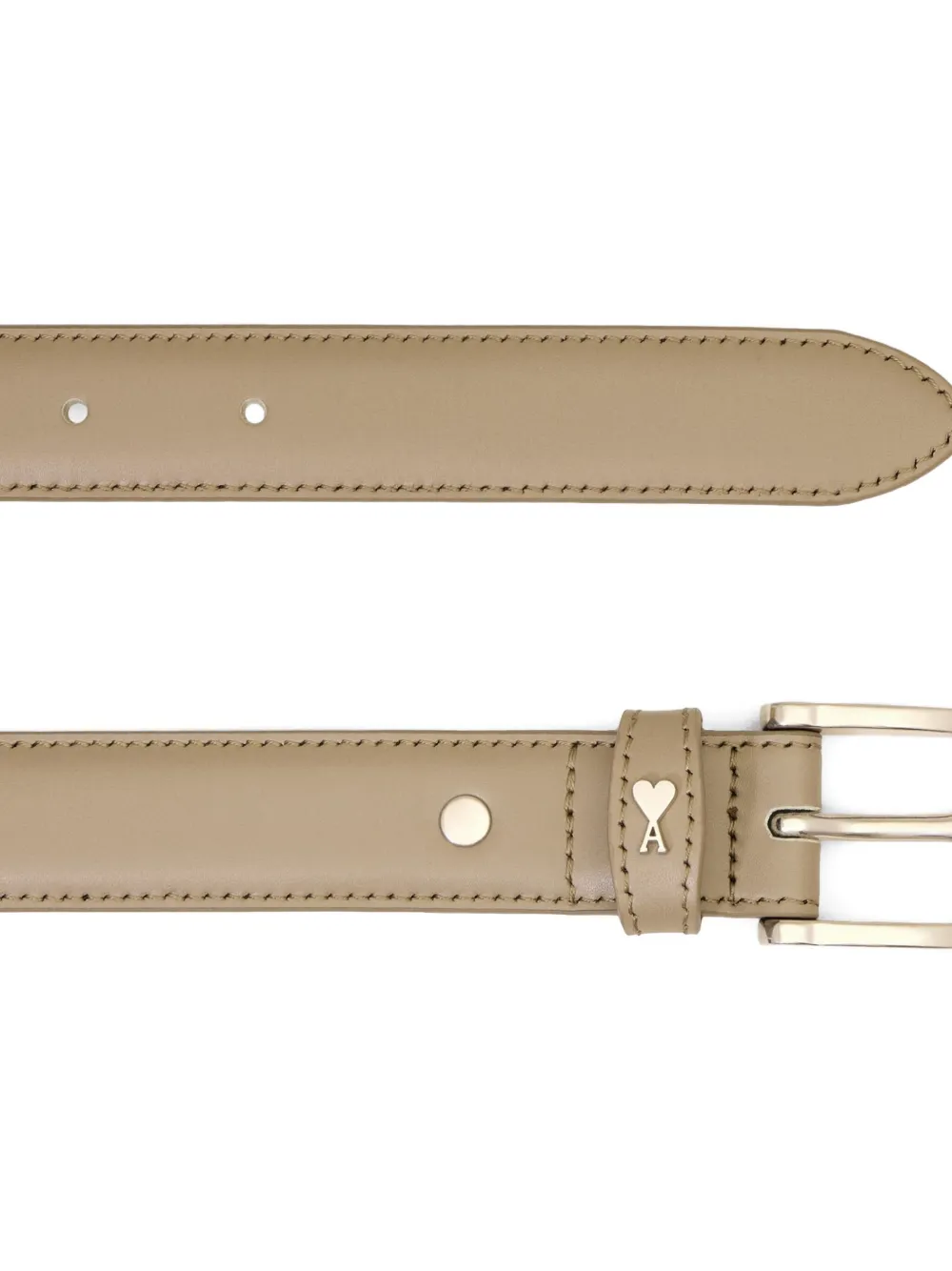 AMI Paris Paris Paris leren riem - Beige