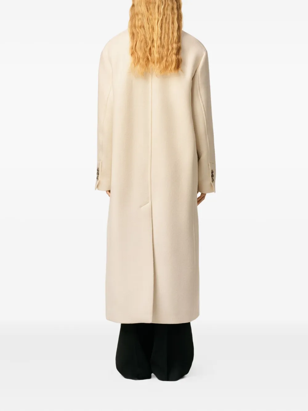 AMI Paris Jas met dubbele rij knopen Beige