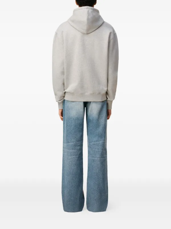 最終値下げ！AMI Paris Ami de Coeur パーカー グレー グレー コットン Ami De Coeur ジップ パーカー ヘザーアッシュグレー