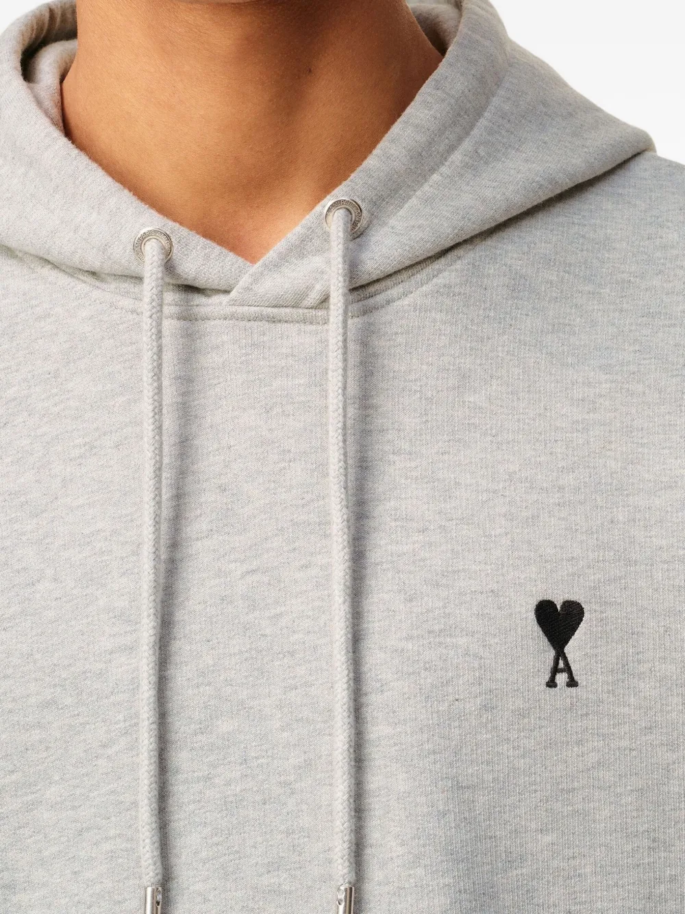 最終値下げ！AMI Paris Ami de Coeur パーカー グレー グレー コットン Ami De Coeur ジップ パーカー ヘザーアッシュグレー