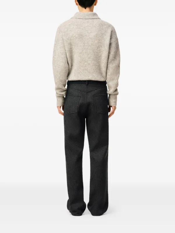 AMI Paris ジップ パンツ | グレー | FARFETCH JP