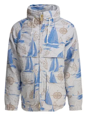 Supreme x The North Face Bleached denim-print Mountain Jacket