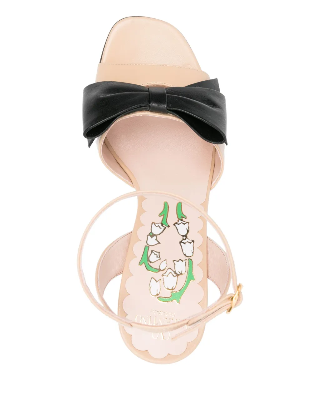 Valentino Garavani 95mm bow-embellished sandals Neutrals