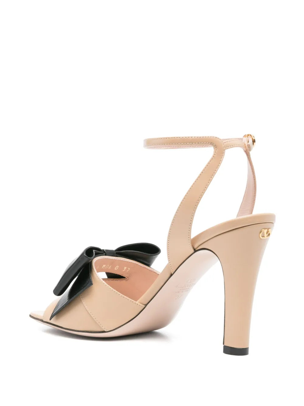 Valentino Garavani 95mm bow-embellished sandals Neutrals
