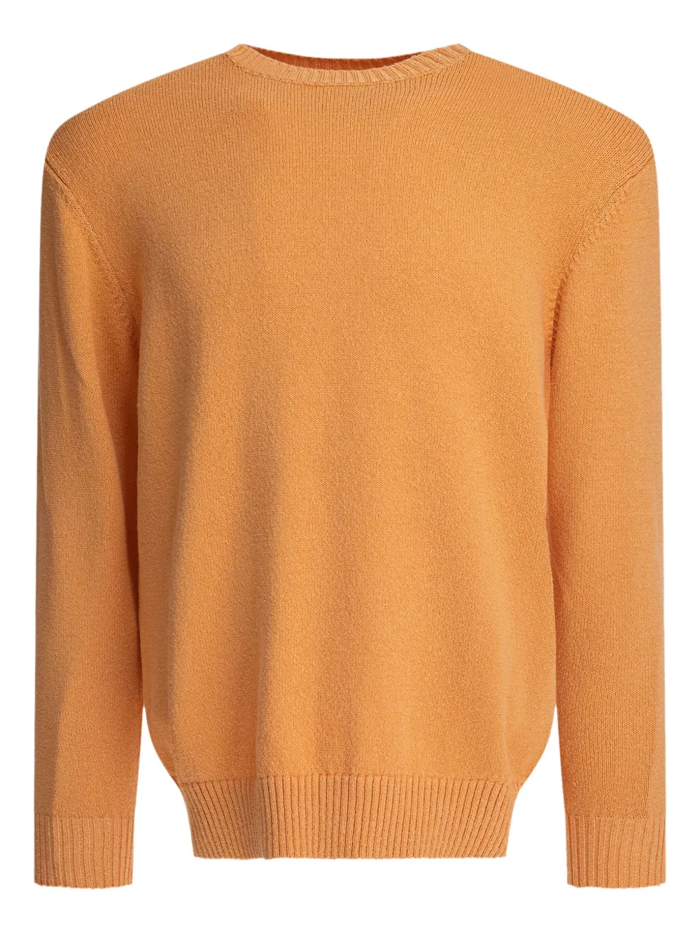BEAMS PLUS Katoenen trui met ronde hals Oranje