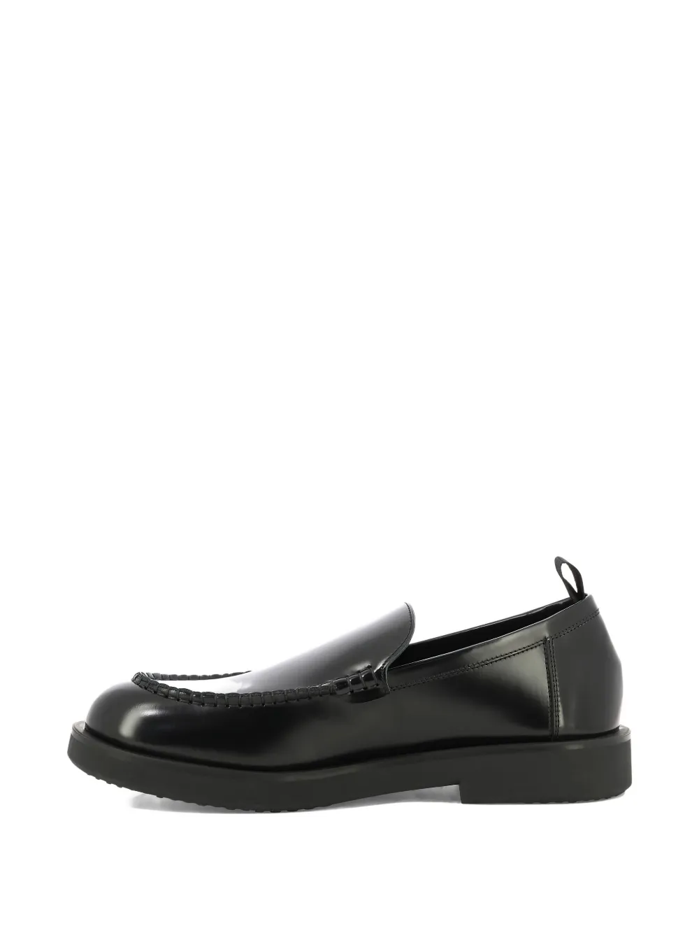 sturlini firenze leather slip-on loafers Black