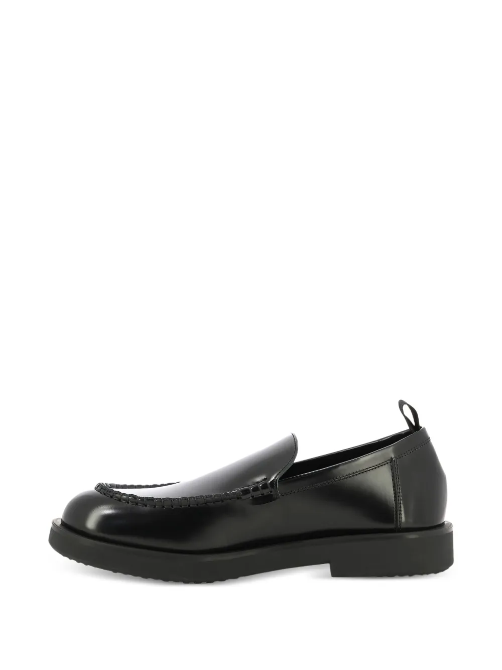 sturlini firenze leather slip-on loafers Black