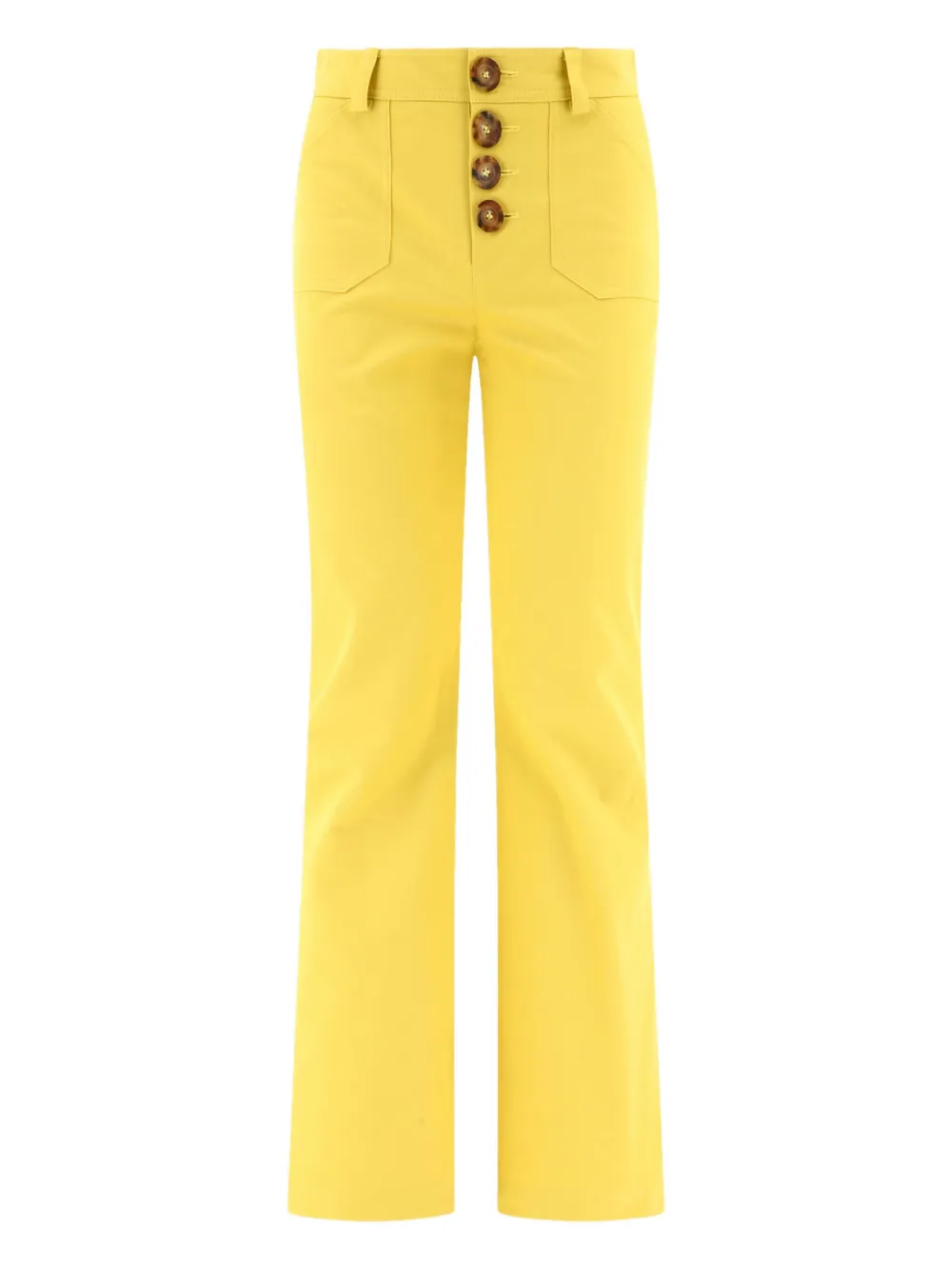Ines De La Fressange button-front trousers | Yellow | Image 1