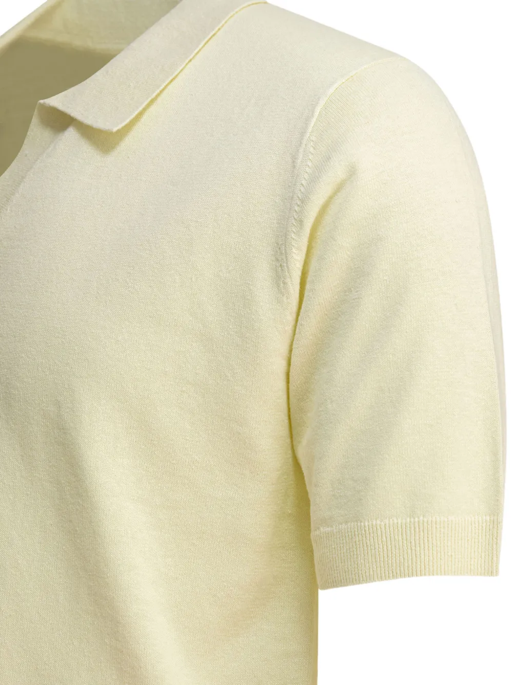 Norse Projects Leif Cotton Linen Polo Polo Shirts Yellow In Neutral