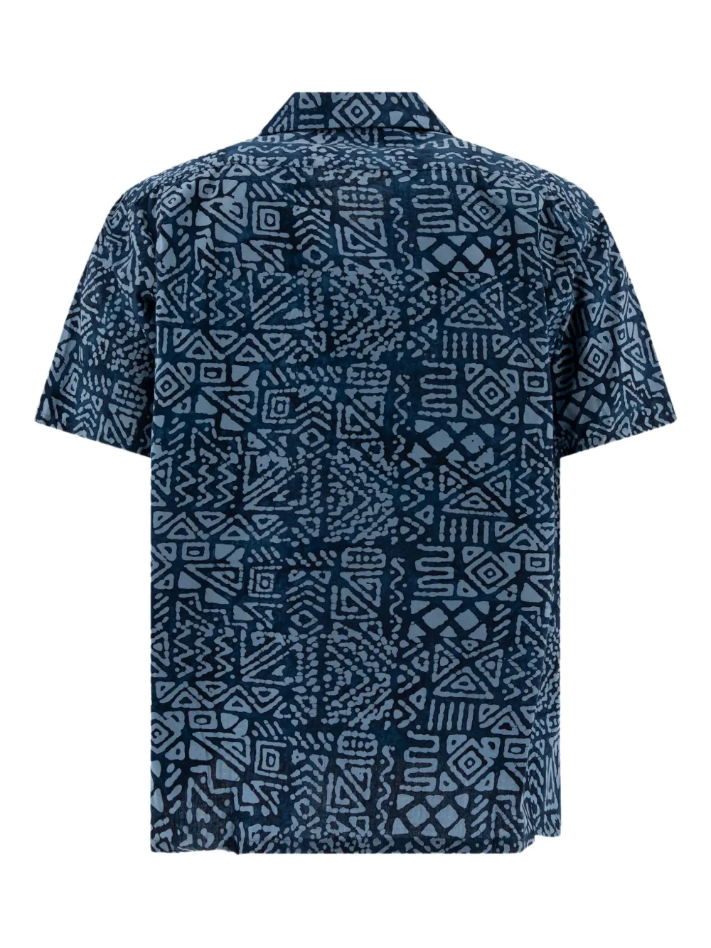 BEAMS PLUS Overhemd met geometrische print - Blauw