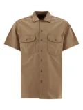 BEAMS PLUS patch-pocket short-sleeve shirt - Brown