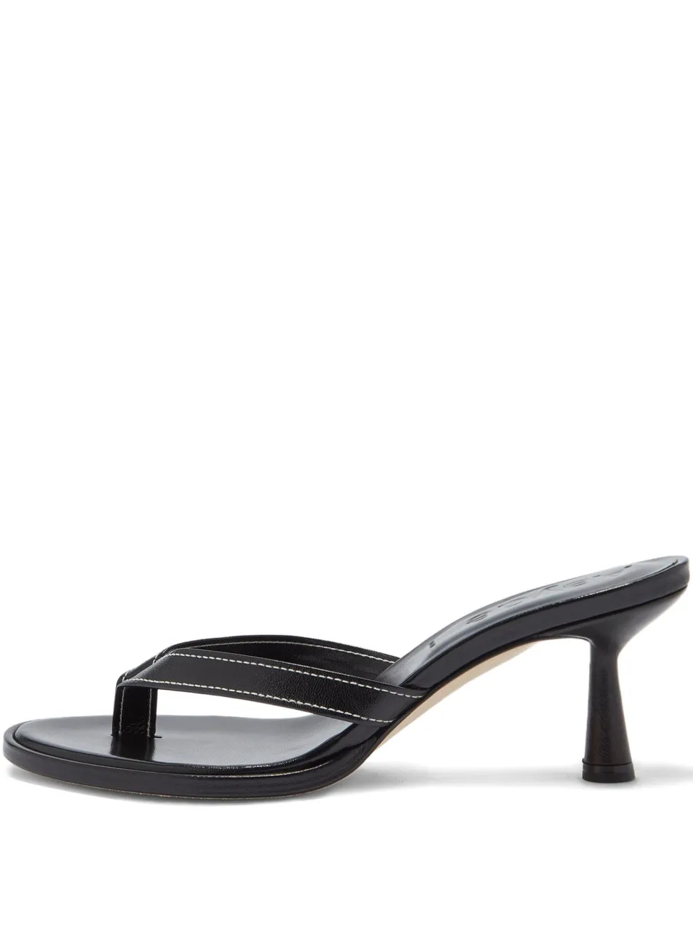 Aeyde 75mm Daphne leather sandals Zwart
