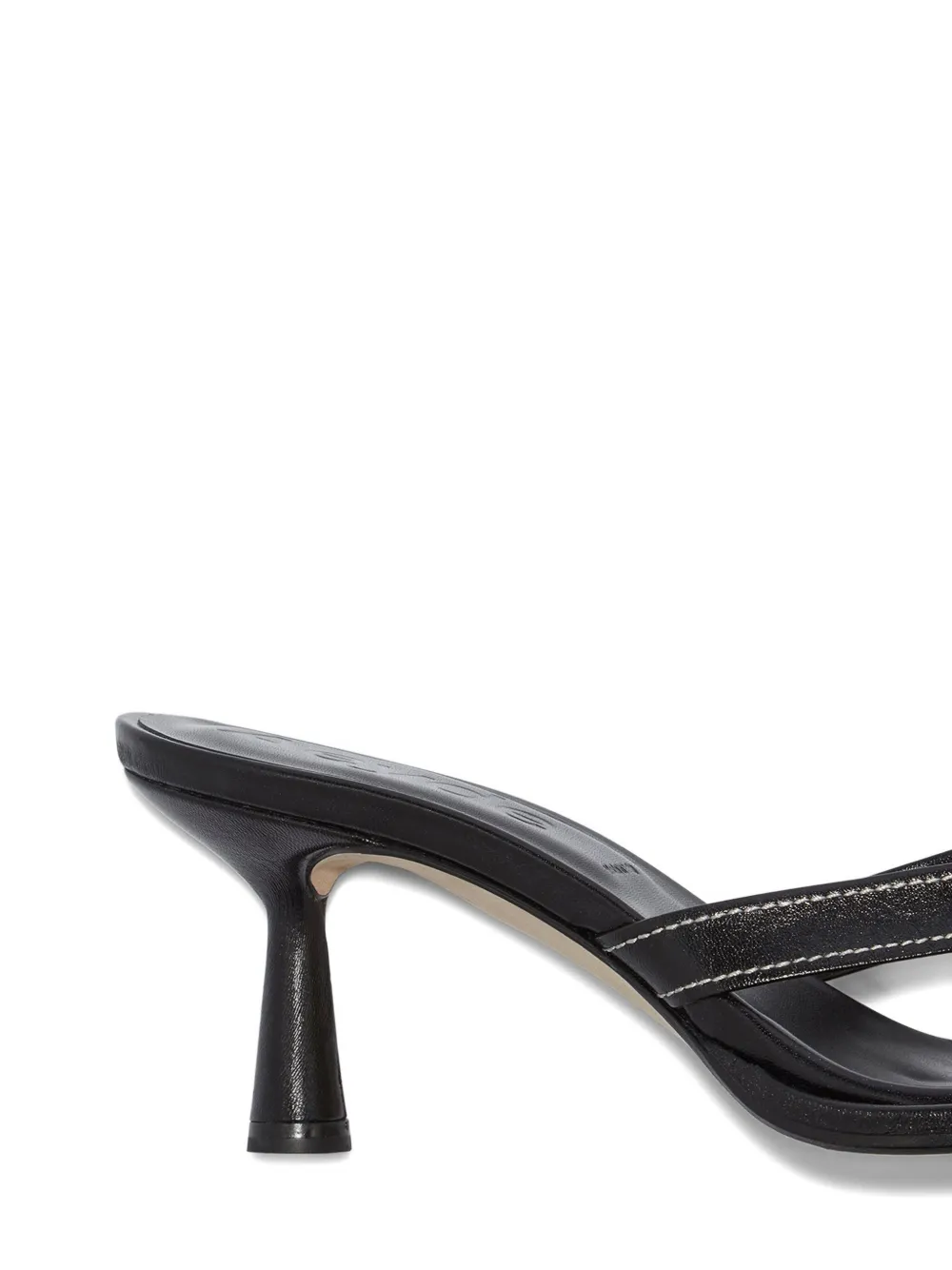 Aeyde 75mm Daphne leather sandals Black