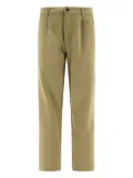GR10K pleated-front trousers - Brown