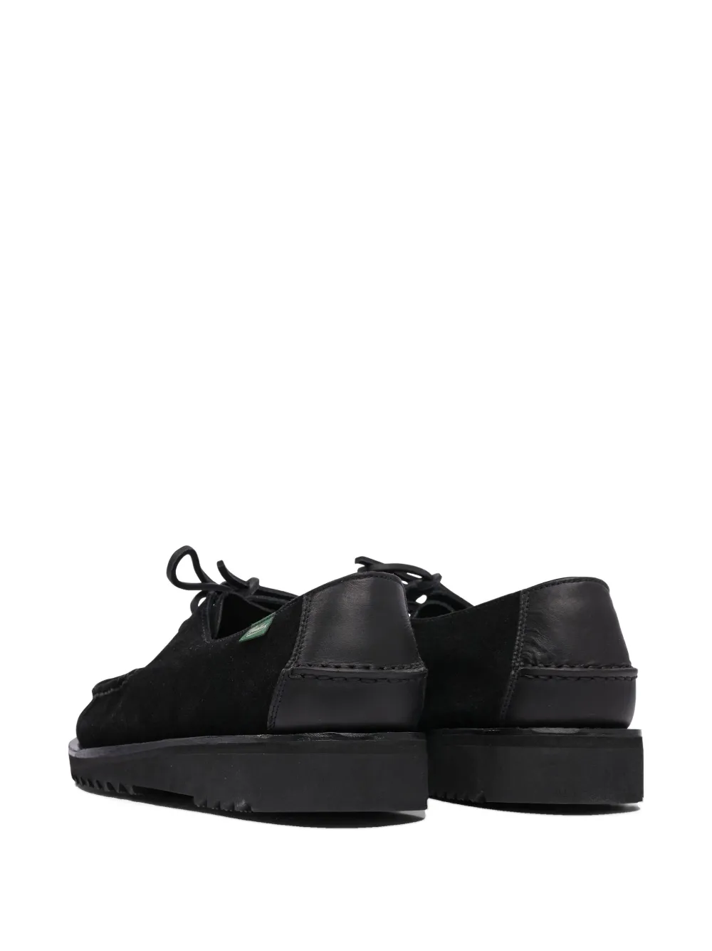 Kaptain Sunshine Suede Lace-up Loafers In Black