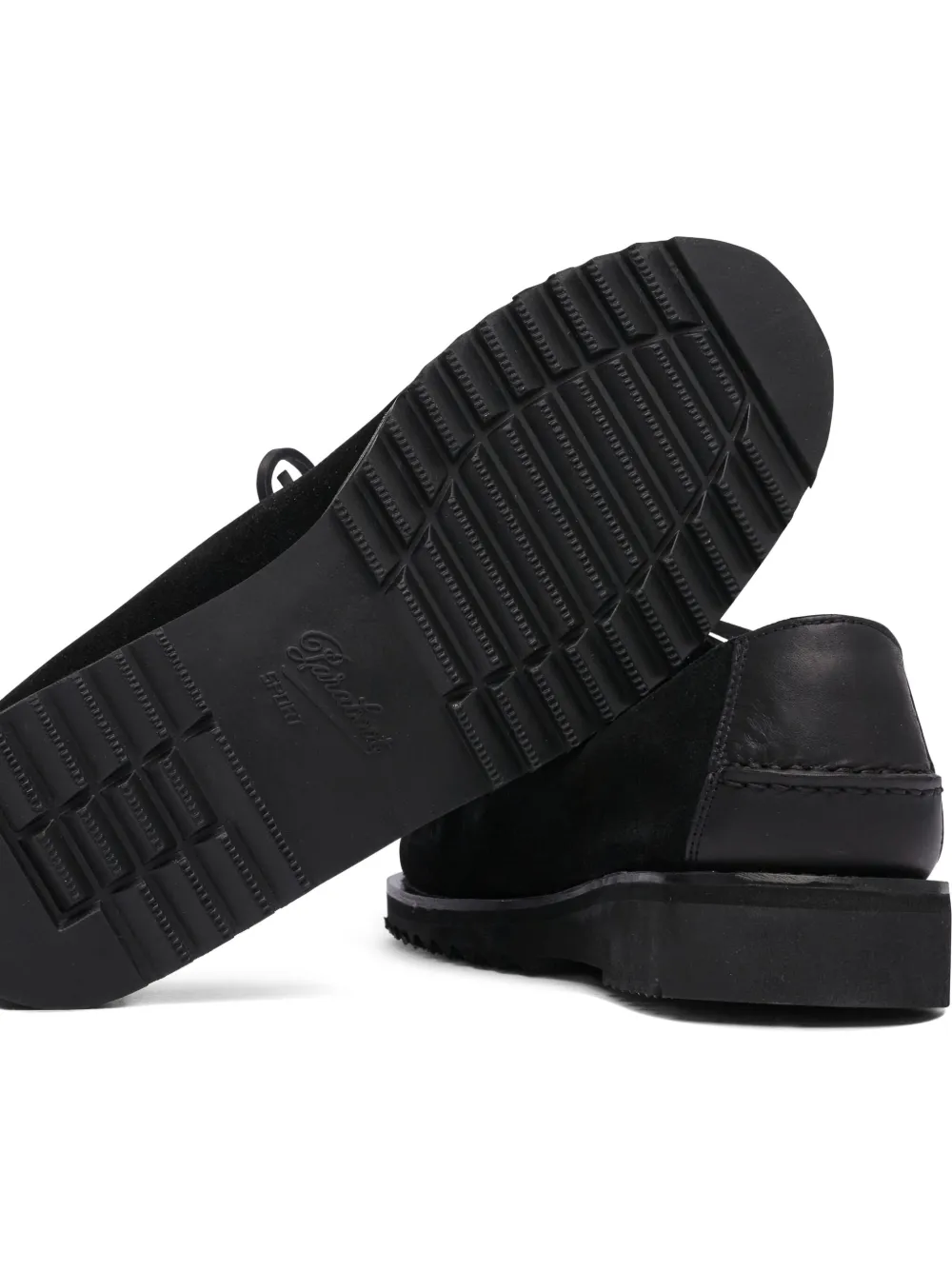 Kaptain Sunshine Suede Lace-up Loafers In Black
