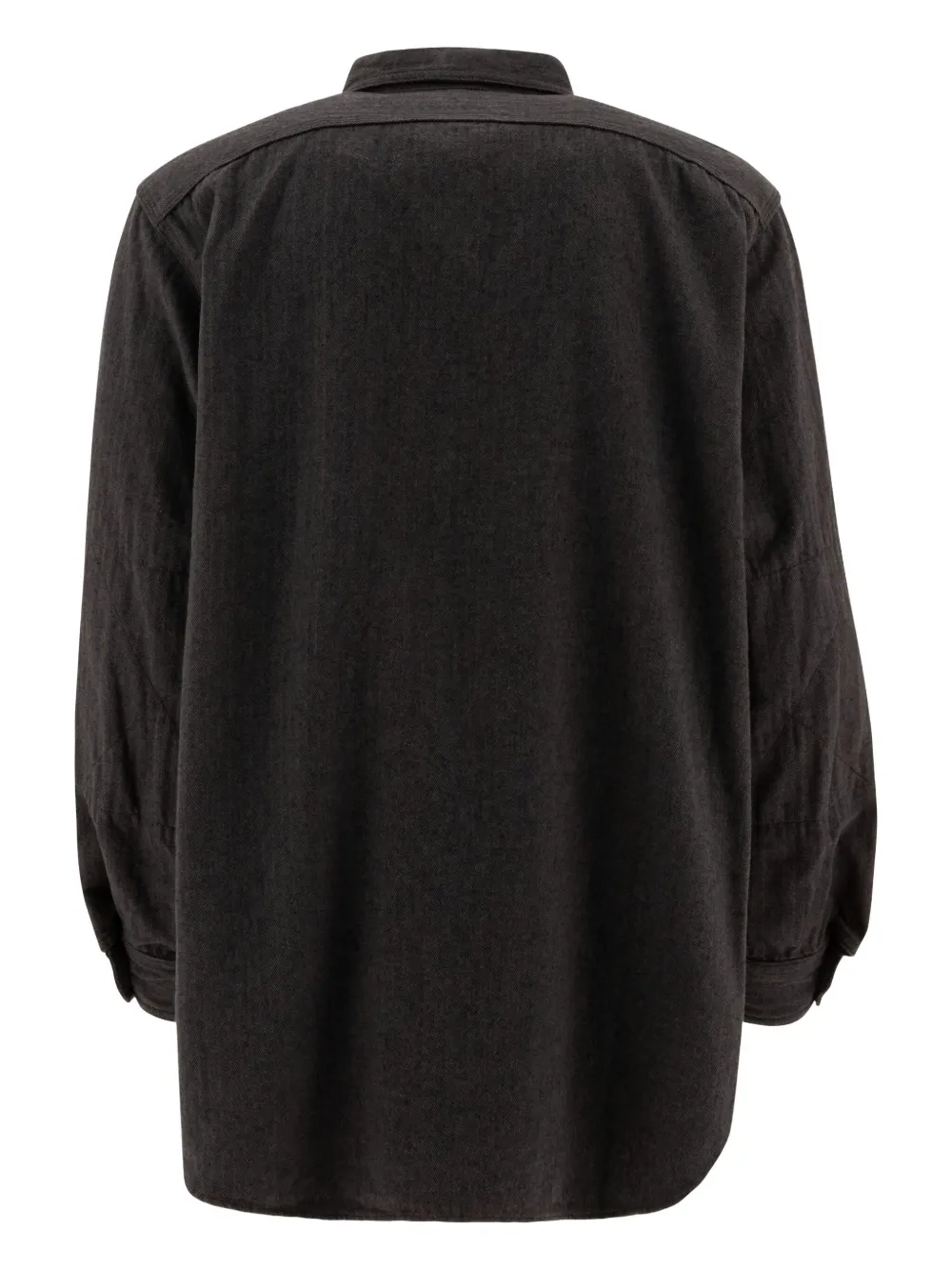 Engineered Garments herringbone flannel shirt - Zwart